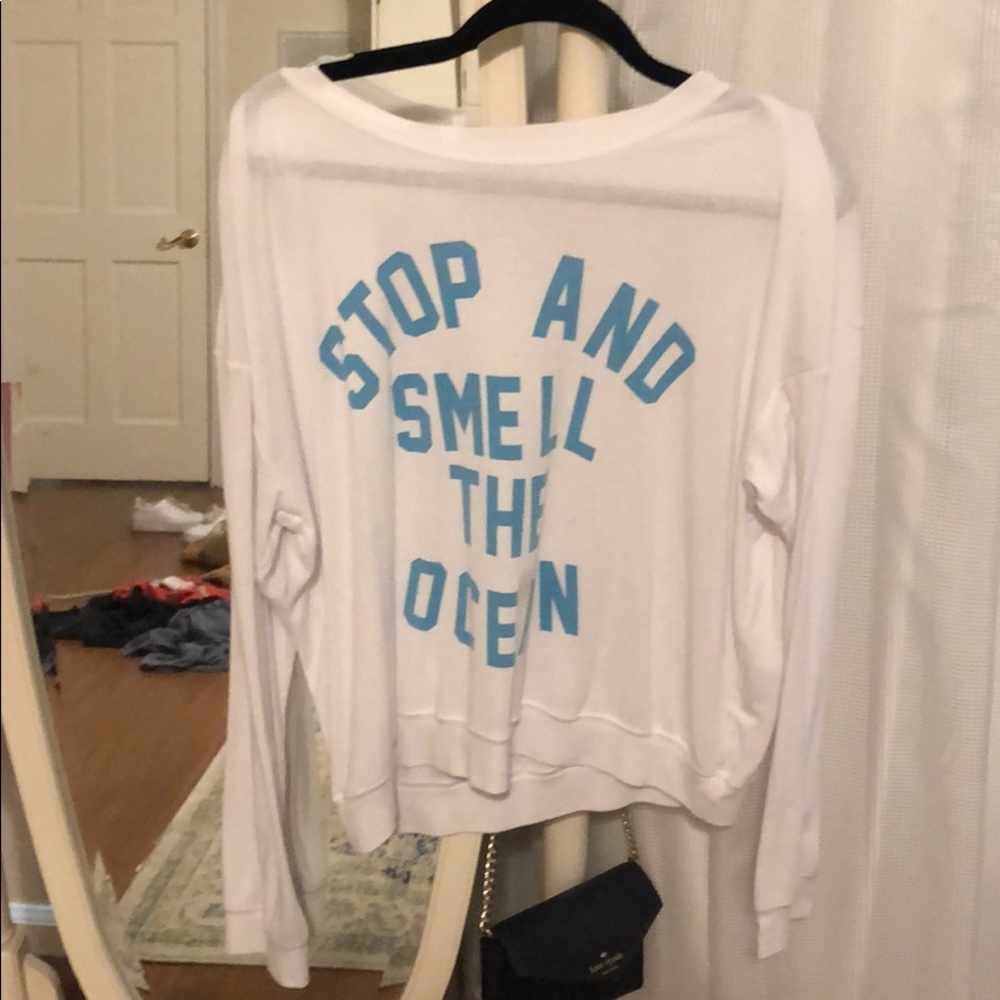 Wildfox Stop and Small the Ocean Long Sleeve